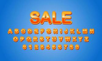 sale style editable text effect vector