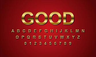 good style editable text effect vector