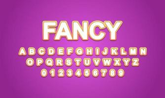 fancy style editable text effect vector