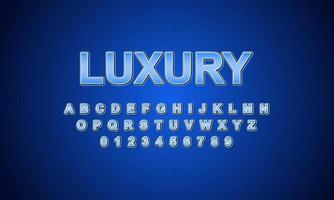Editable text effect luxury title style vector
