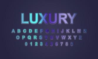 luxury style editable text effect vector