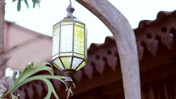 vue sur les lumières du jardin pendant la journée video