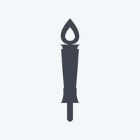 Icon Museum Torch - Glyph Style