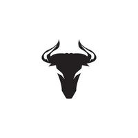 Bull horn logo and symbol template icons app vector