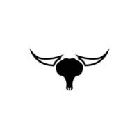 Bull horn logo and symbol template icons app vector