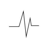 Hearbeat Pulse Icon Vector Illustration Logo Template