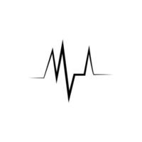 Hearbeat Pulse Icon Vector Illustration Logo Template