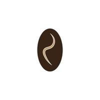 coffee bean icon vector illustration template