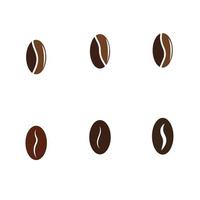 coffee bean icon vector illustration template