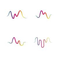 Sound waves vector illustration