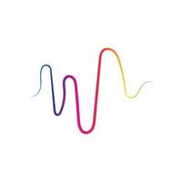 Sound waves vector illustration