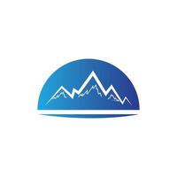 Mountain icon Logo Template Vector illustration design