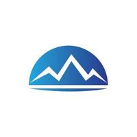 Mountain icon Logo Template Vector illustration design