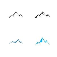 Mountain icon Logo Template Vector illustration design