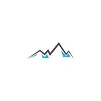 Mountain icon Logo Template Vector illustration design