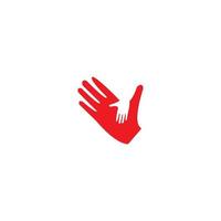 Hand care logo template vector design