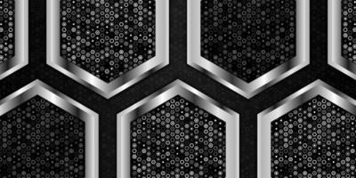 luxury metallic black background vector