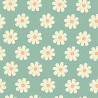 Daisy flower vector pattern illusration floral background