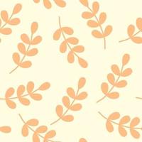 Seamless pattern with wheat ears on yellow background vector Flat illustration. beautiful harvest pattern.