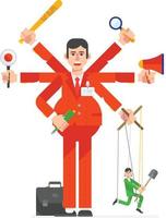 Businessman characters working. Vector illustration design.