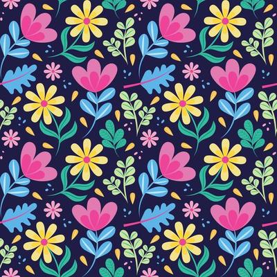 Spring Flower Seamless Pattern