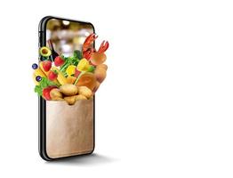 food delivery concept photo