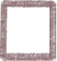 Brushed frame template. Isolated on white background vector illustration.