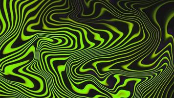 Colorido remolino verde abstracto textura espiral de lujo y pintura patrón acrílico líquido en negro. foto