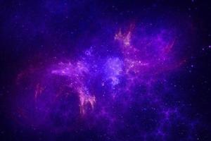 dark blue nebula sparkle purple star universe in outer space horizontal galaxy on space. photo