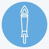 Icon Museum Torch - Blue Eyes Style vector