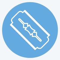 Blade Icon in trendy blue eyes style isolated on soft blue background vector