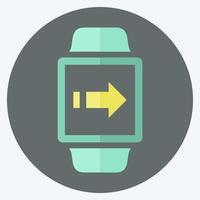 Data Transfer Icon in trendy flat style isolated on soft blue background vector