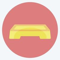 Aerobics Stand Icon in trendy flat style vector
