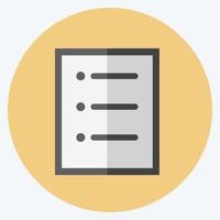 Menu Icon in trendy flat style isolated on soft blue background vector