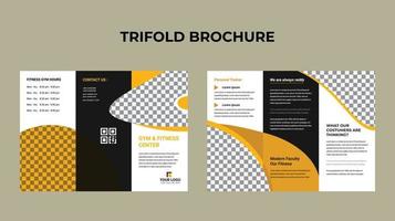 Tri fold brochure design vector