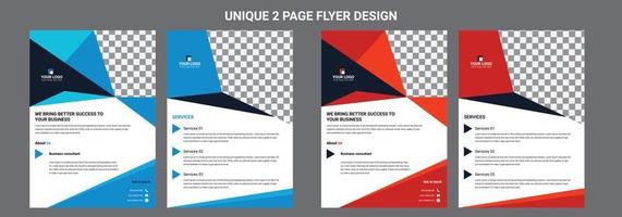 flyer design layout template vector