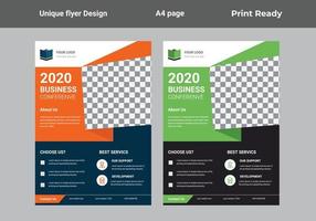 flyer design layout template vector