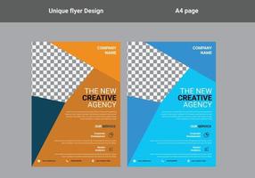 flyer design layout template vector