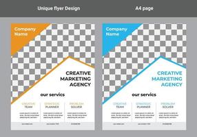 flyer design a4 template vector