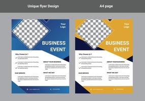 flyer design a4 template vector