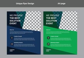 flyer design layout template vector