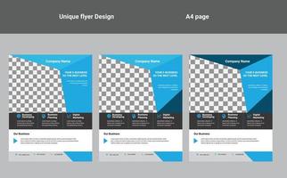 flyer design a4 template vector