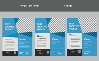 flyer design layout template vector