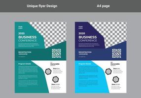 flyer design a4 template vector
