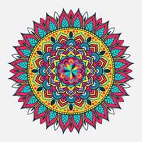 coloring mandala background design vector