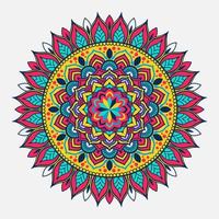 diseño de fondo de mandala para colorear vector