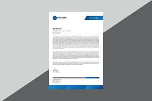 Simple business letterhead design vector