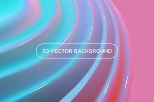 Diseño de plantilla de ilustración de vector de fondo moderno de moda de formas onduladas 3d