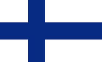 Finland flag. Correct proportions. Official colors. National Finland flag.