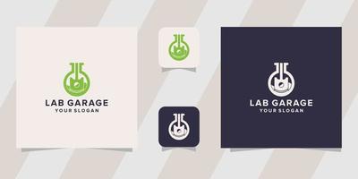 lab garage logo template vector